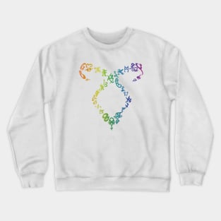 Shadowhunters rune / The mortal instruments - Angelic power rune shape with runes (coloured) - Parabatai - gift idea Crewneck Sweatshirt